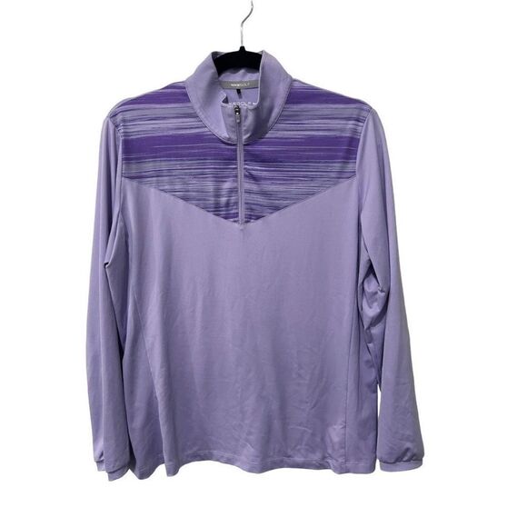 Nike Golf Tour Performance Dri-Fit Lavender Purple Full Zip Track Jacket Size L - Picture 1 of 9